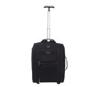 ZIMEL HOMES Carry On 45x35x20 cm Cabin Bag Luggage Under Seat Travel Bag Trolley Bag Suitcase (Milan Black)