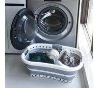 ZIMEL HOMES Large Collapsible Laundry Basket, 67L, Compact Foldable & Multipurpose, Lightweight with Handles (Modern 63cm x 46.5cm x 55cm)