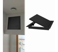 ZIMGOD Magnetic Wall Hole Cover Access Doors, Black Concealed Access Panel Inspection Door, Aluminum Frame Ceiling Cover Plate, Waterproof Service Hatch(50x45cm(20x18in))