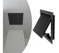 ZIMGOD Small Access Panel for Drywall Wall Ceiling, Metal Flush Mount Wall Hole Cover, Magnetic Access Inspection Door for Plumbing Bathroom Attic(Black,12x12in(30x30cm))