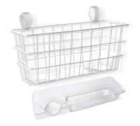 Zimmer Frame Basket | Walking Frame Basket | With Tray and Cup Holder | Perfect Zimmer Frame Accessory | Lightweight, Durable and Spacious | Easily Attaches