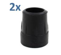 Zimmer Walking Frame Rubber Ferrules Tips Feet 25mm (1") Heavy Duty - 2-Pack