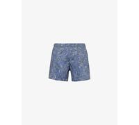 Zimmerli Mens Summerpaisley Blue Paisly-print Mid-rise Cotton Boxer Shorts S