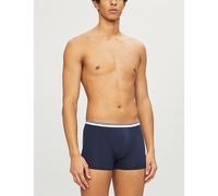 Zimmerli Mens Zimmerli Pure Comfort Classic-Fit Stretch-Cotton Trunks Navy 2XL
