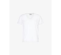 Zimmerli Mens Zimmerli Pure Comfort V-Neck T-Shirt White XL