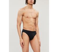 Zimmerli Mens Zimmerli Slim-Fit Stretch-Cotton Briefs Black 2XL