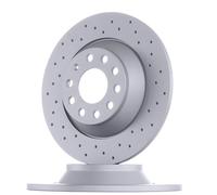 2x Brake disc solid 100.3320.52 ZIMMERMANN for AUDI A6 C6 A6 C6 Avant