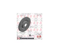 ZIMMERMANN 100.3332.54 Front Left Brake Disc Diameter 345 mm Internally Vented Slotted Compatible with Audi A4 Avant 8K5, B8 8K0615301B 8K0615301E 8K0615301K