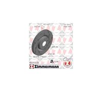 ZIMMERMANN 100.3332.55 Front Right Brake Disc Diameter 345 mm Internally Vented Slotted Compatible with Audi A4 Avant 8K5, B8 8K0615301B 8K0615301E 8K0615301K