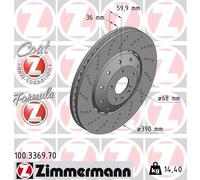 ZIMMERMANN 100.3369.70 Brake disc