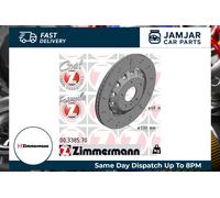 ZIMMERMANN 100.3385.70 Brake Disc Rear Braking 41mm Height Fits Audi A4 A5