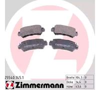ZIMMERMANN 25540.145.1 Brake pad set