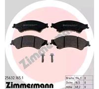ZIMMERMANN 25632.165.1 Brake pad set