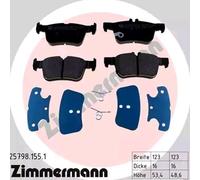 ZIMMERMANN 25798.155.1 Brake pad set