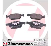 ZIMMERMANN 25804.170.1 Brake pad set