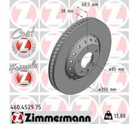 ZIMMERMANN 460.4529.75 Brake Disc Front Right O/S Driver Fits Porsche Cayenne