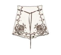 ZIMMERMANN Ascension embroidered shorts - Neutrals 1-2