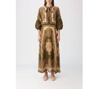 ZIMMERMANN Ethnic Print Silk Midi Tunic with Balloon Sleeves - Size: 2 - female
