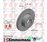 ZIMMERMANN FRONT 2 X BRAKE DISC 150125620 FOR BMW