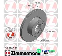 ZIMMERMANN 150.2900.20 Brake disc