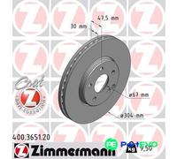 ZIMMERMANN 400.3651.20 Brake disc
