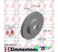 Otto Zimmermann GmbH Front Brake Disc - MB W204/S204/C204, W212/S212/C/E - 2044210912 2044212812