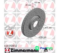 X2 PCS BRAKE DISC 440.3128.52
