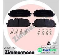 ZIMMERMANN FRONT DISC BRAKE BRAKE PAD SET 258611702 FOR AUDI VW
