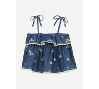 Zimmermann Girls Lucky Denim Top in Blue - Blue - 8 Yrs