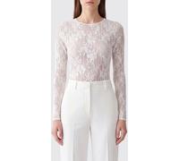 ZIMMERMANN Long-Sleeved Slim Fit Lace Top with Crew Neck - Size: 1 - female