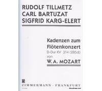 ZIMMERMANN MOZART W. A. - KADENZEN ZUM FLÖTENKONZERT KV 314 (285d) Classical sheets Transverse Flute