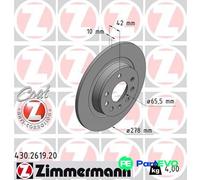 ZIMMERMANN 430.2619.20 Brake disc