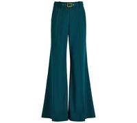Zimmermann Rebellion Belted Stretch-wool Trousers - Teal - 3 (UK 14 / L)