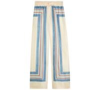 Zimmermann Rebellion Patterned Wide-leg Silk Trousers - Cream - 4 (UK 16 / XL)