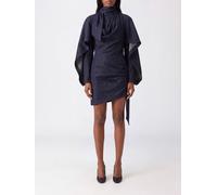 ZIMMERMANN Valiant Asymmetric Cotton Denim Mini Dress with a High Neck - Size: 2 - female