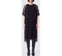 ZIMMERMANN Valiant Silk Midi Tunic with Lace Inserts and Short Sleeves - Size: S - female