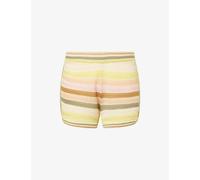 Zimmermann Womens Zimmermann Indra Stripe Crochet Cotton Shorts Multi XS