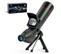 ZIMOCE Telescope for Adults | Digital Astronomy Telescope with Dual Screen and Built-in Camera, Easy-to-Use Stargazing Telescope for Beginners, 64GB Card