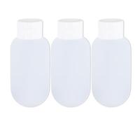 Zimoer 3 Pcs Travel Bottles Set, 60ML Travel Bottles Refillable Containers Kit, Plastic Squeeze Bottles, Squeezable Containers Set, Leakproof Travel Containers for Cosmetic Shampoo Lotion (White)