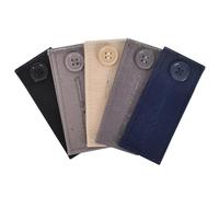Zimoer 5 Pieces Elastic Waist Extenders for Pants, Adjustable Button Extenders for Trousers, Pant Button Extender, Button Waistband Expander, Waist Hook Extenders for Dress Jeans Pants, 5 Colors