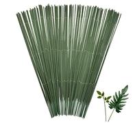Zimoer Floral Stem Wire,Dark Green Stem For Flowers,Floral Wire For Handcrafts, Florist Flower Arrangements, Flower Making Supplies (30cm)