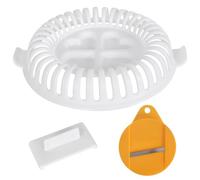 Zimoer Microwave Oven Baked Potato Chips Maker, Potato Chips Baking Tray Apple Fruit Potato Crisp Chip Slicer, DIY Oil Free Manual Chip Maker for Potato Carrots, Snack Maker Set Tray Tool