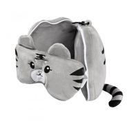 Zimoer Plush Travel Pillow & Eye Mask,Kids Travel Accessories For Sleeping Airplane,Cute Tiger Shaped Sleep Eye Mask & Car Travel Pillow,For Road Trip, Airplane,Car