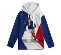 ZIMONJO M.b.a.p.p.e 3D Printed Kids Hoodie Boys - Football Long Sleeve Top Kids Hoodie with Pocket - Gift for Daughter Granddaughter Niece 8-10Y