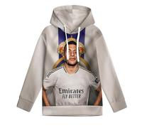 ZIMONJO M.b.a.p.p.e Boys Hoodie Kids - Football 3D Top - Sweatshirt With Pocket for Boys Sportswear - Gift for Son Grandson Nephew 9-11Y