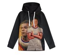 ZIMONJO M.b.a.p.p.e Kids Hoodie Boys - Football 3D Printed Children's Hoodie Boys - Sweatshirts Tops with Pockets - Gift for Son Grandson Nephew 10-12Y