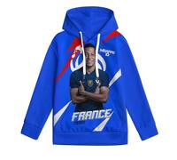 ZIMONJO M.b.a.p.p.e Kids Hoodie Boys - Football 3D Printed Long Sleeve Top - Kids Casual Fashion Sweatshirt - Gift for Son Grandson Nephew 6-7Y