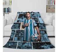 ZIMONJO Messi Soft Blanket - Football Blanket Birthday Gift for Hubby Boyfriend Girlfriend Neighbor - Trendy Blanket Brightens Up The Room With The Vivid Colours 50x60inch(127x152cm)