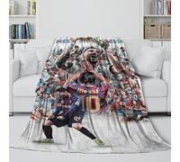 ZIMONJO Messi Soft Blanket - Football Blanket Birthday Gift for Sister Brother Nephew Niece Colleague - Cool Blanket For Various Uses To Sofa Bed Office Decor 40x50inch(100x130cm)