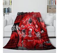 ZIMONJO Ronaldo Fleece Blanket - Football Air Conditioner Blanket Birthday Gift for Sister Brother Nephew Niece Colleague All Seasons - Sofa Bed Decor 50x60inch(127x152cm)